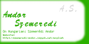 andor szemeredi business card